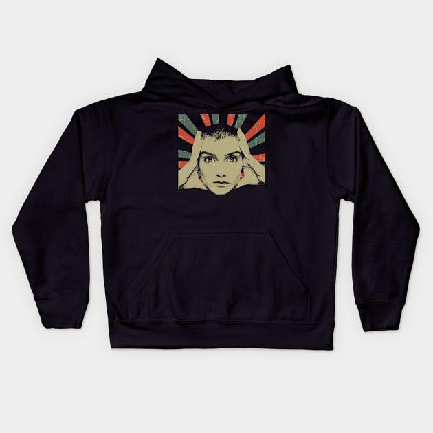 Sinéad O'Connor || Vintage Art Design || Exclusive Art Kids Hoodie by Setipixel